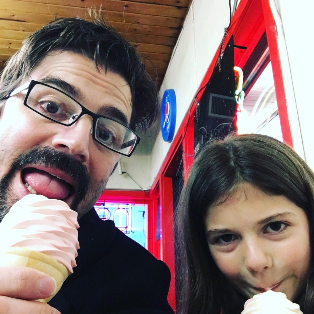 My Daughter and I with Ice Cream Cones
