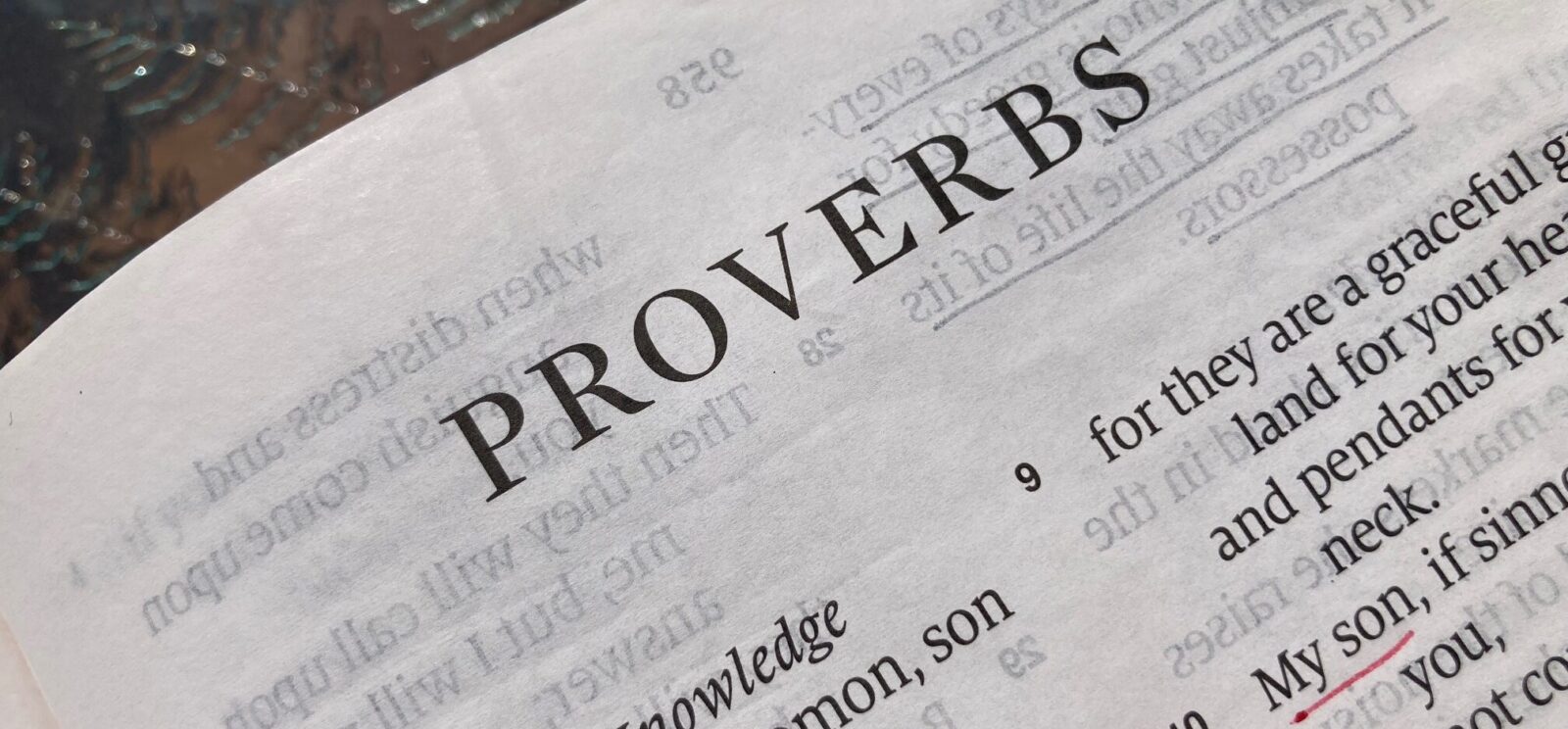 Title of the Book of Proverbs